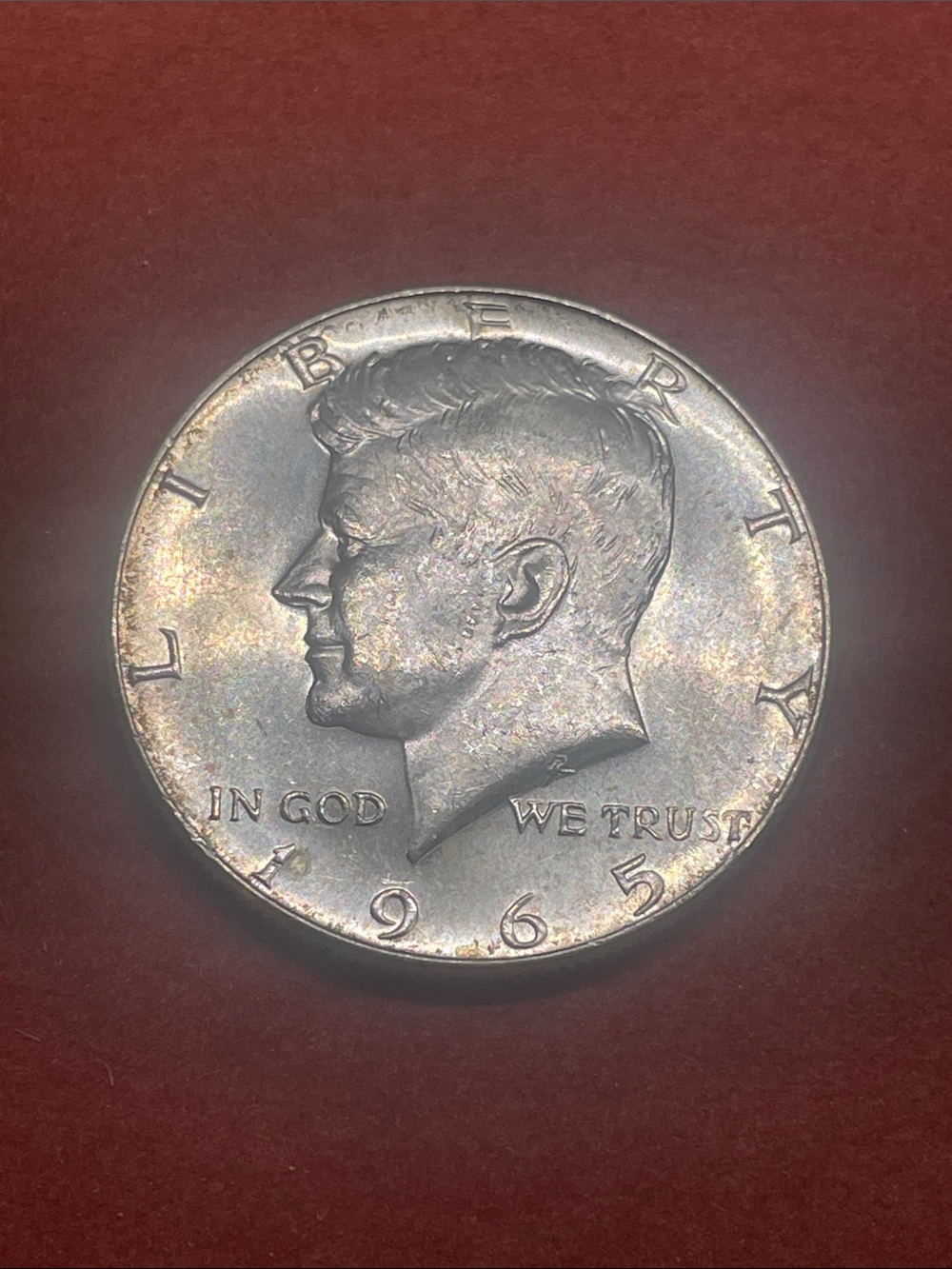 Vintage 1965 Kennedy Half Dollar BU 40% Silver